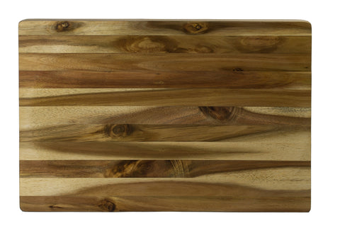 Tabla Architec concava de acacia con pies antideslizantes para mayor estabilidad al cortar.