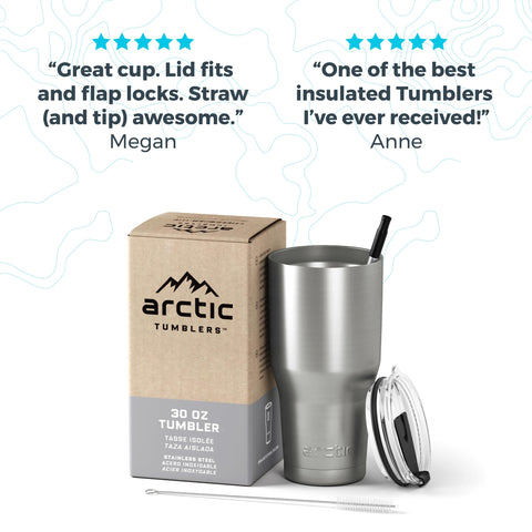 Arctic Tumblers, uso diario en coche y oficina, bebida lista al momento.