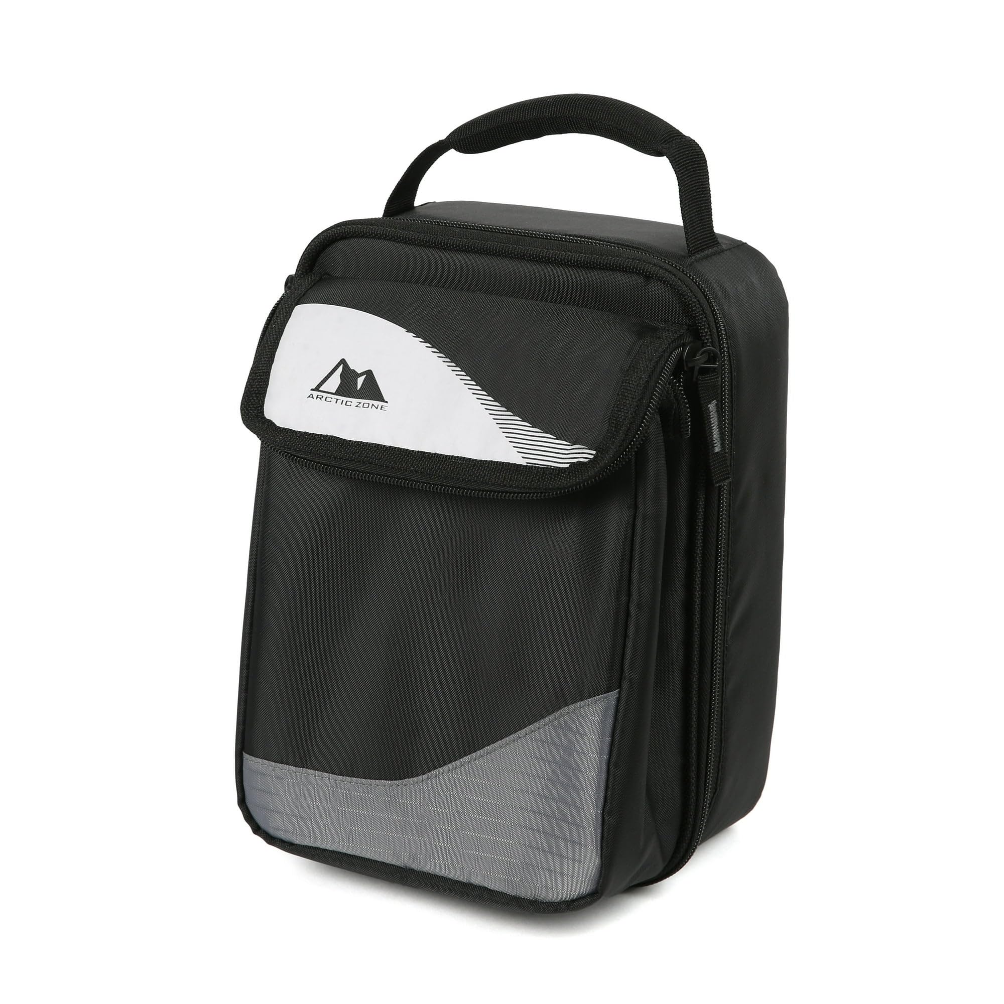 Arctic Zone lonchera con bolsillo frontal expandible para snacks y utensilios.