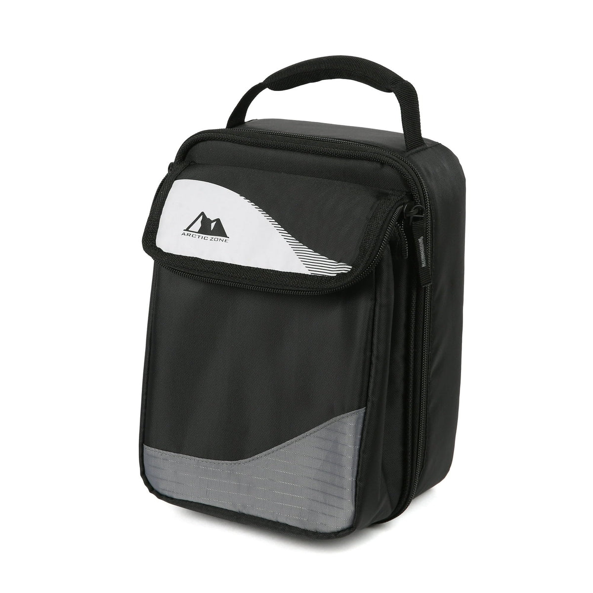 Arctic Zone lonchera con bolsillo frontal expandible para snacks y utensilios.