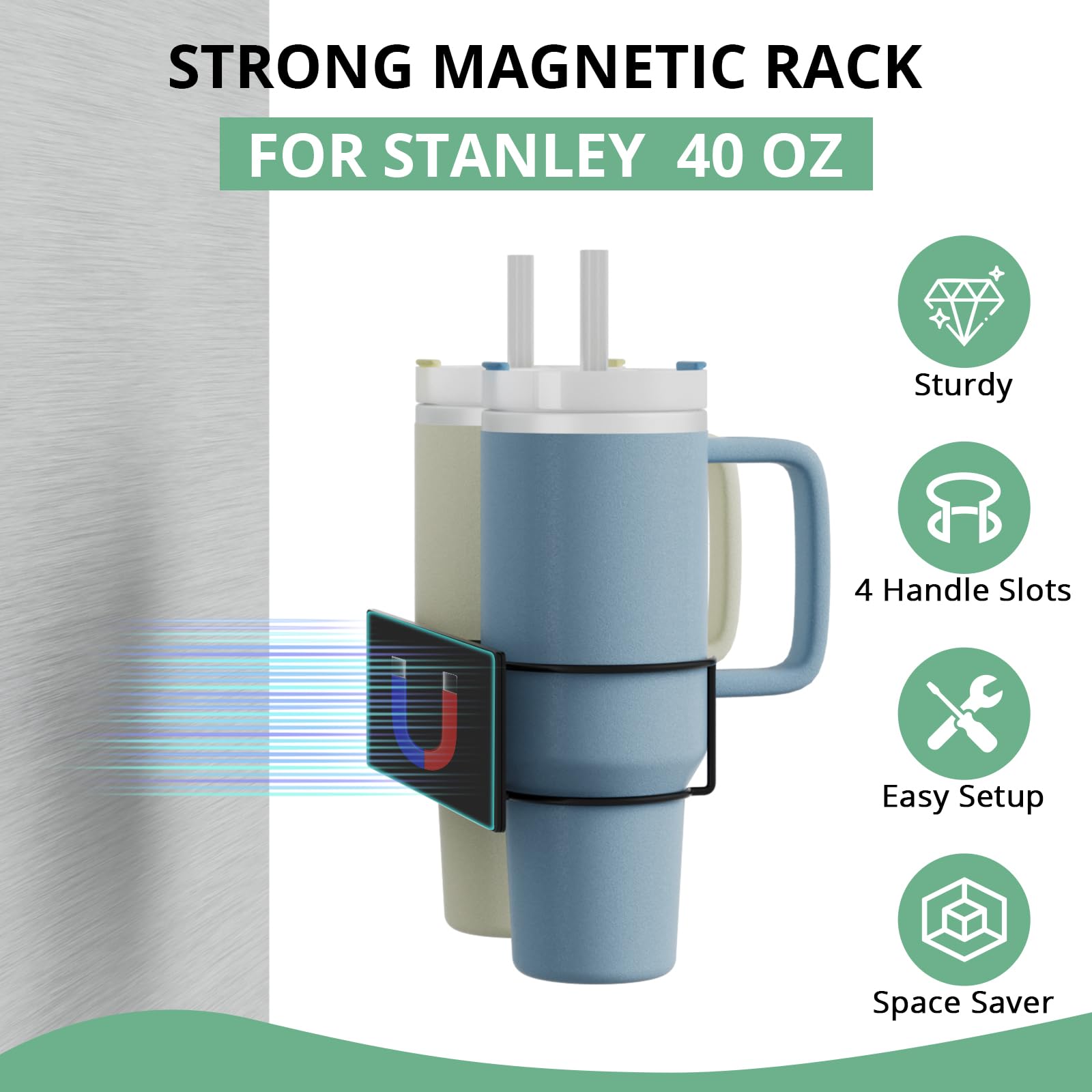 Arctiiro organizador de tapas Stanley 40 oz para una cocina ordenada.