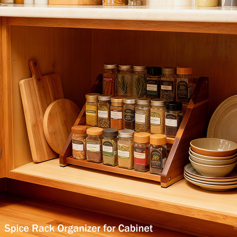 Arflo Acacia Spice Rack regalo práctico para cocinas modernas.