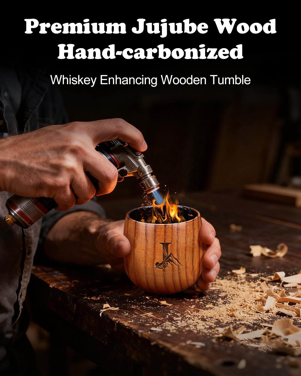 Regalo bourbon de madera jujube de Argefkeen, opción distintiva para aficionados