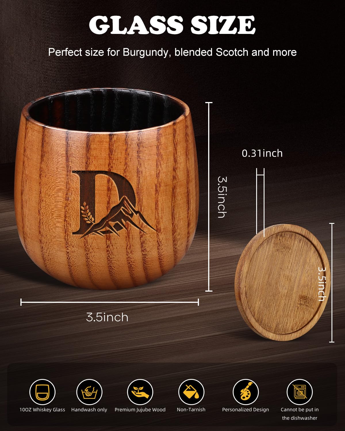 Vaso Argefkeen con madera de jujube premium para realzar aromas y sabor.