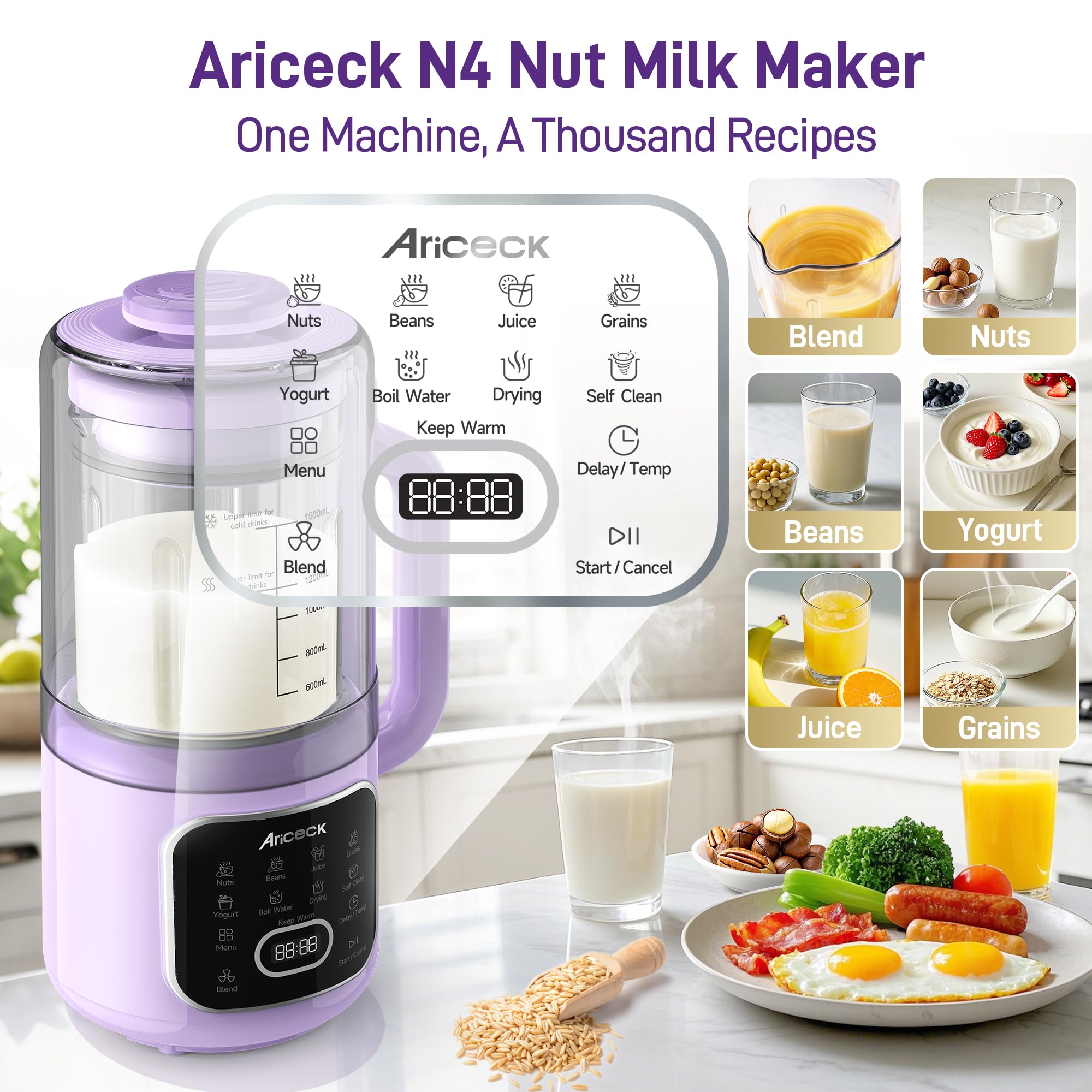 Ariceck N4, leche de avena rápida para desayunos.