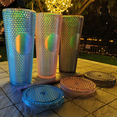 Vaso Arilaca con doble pared de aislamiento para bebidas frías.