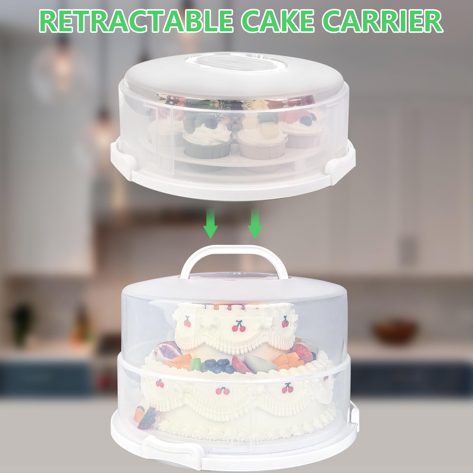 Soportes para cupcakes que permiten un transporte ordenado.