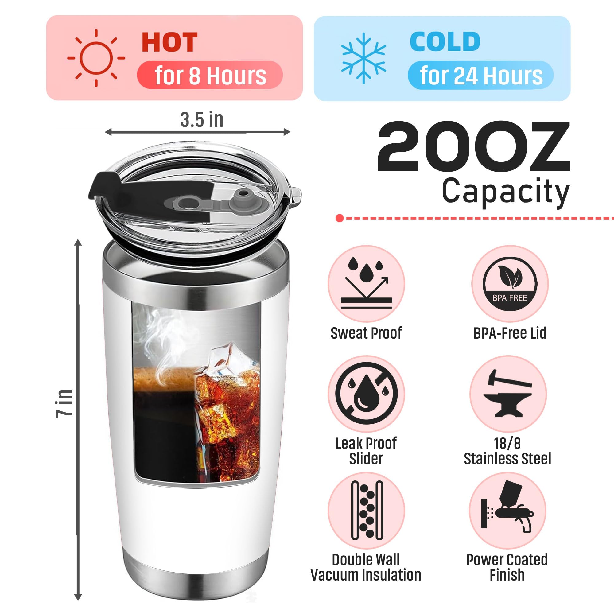 ARINIM mejor tia de todo 20oz, ideal para café diario