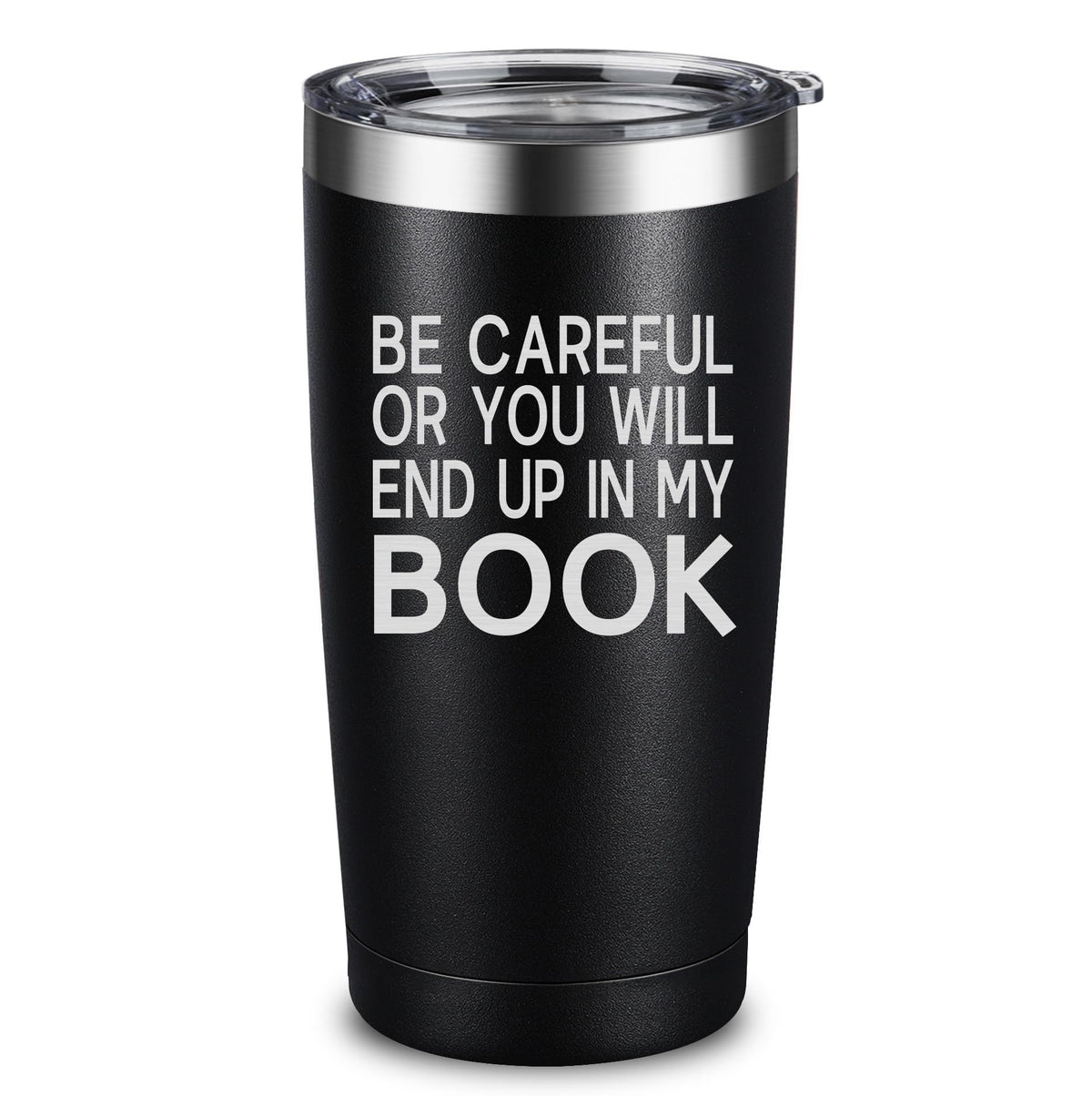 ARIABLE vaso para escritores grabado 20 onzas negro, regalo de agradecimiento elegante.