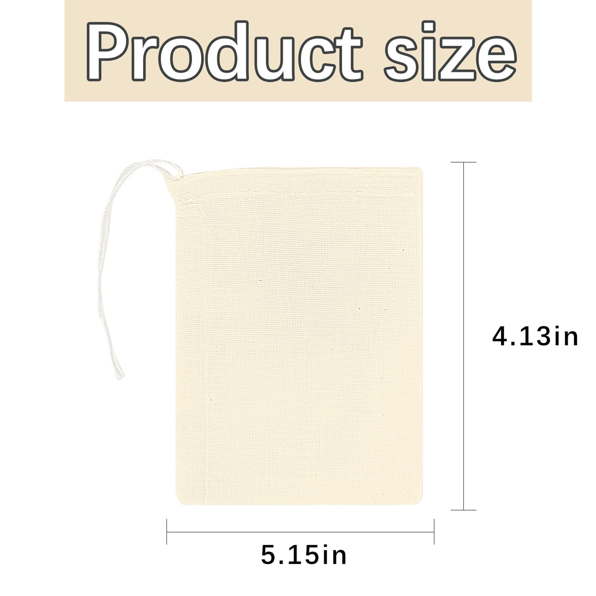 Bolsas ARKBAODAN de muselina para cocinar sopa, filtración estable.