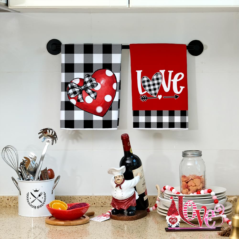 ARKENY toallas con diseño romántico para realzar la decoración de San Valentín.