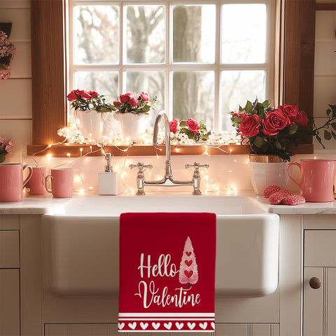 Toallas ARKENY con motivo árbol de amor, ideal para decoración y secado rápido.