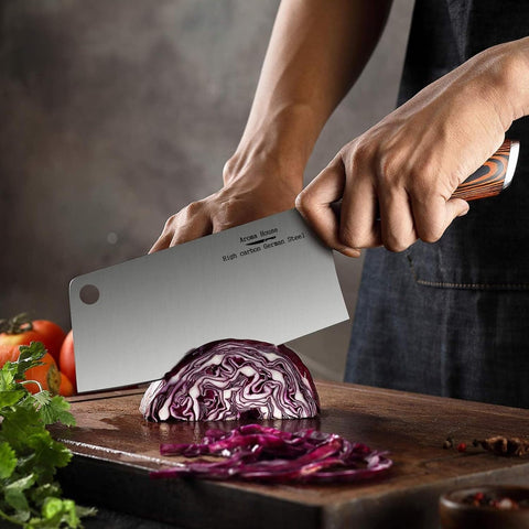 Aroma House Cuchillo picador diseño ergonómico con balance para uso prolongado.