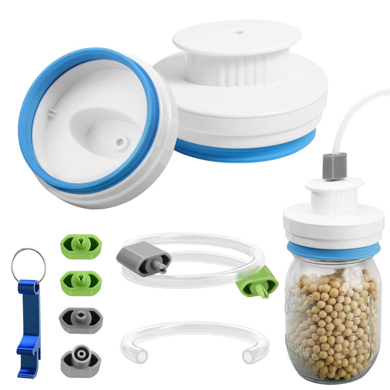 Arozxin kit sellador de jarras Mason para conservar alimentos con frescura prolongada.