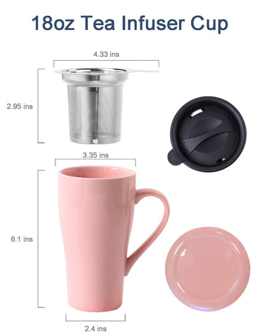 ARRADEN Infusor integrado, filtración fácil de hojas sueltas.