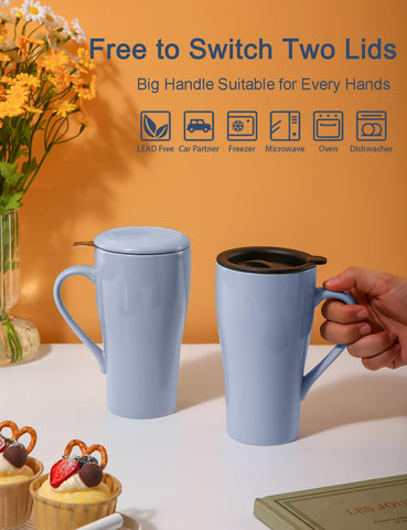 ARRADEN infusor removible para té facilita retirar hojas y limpiar.