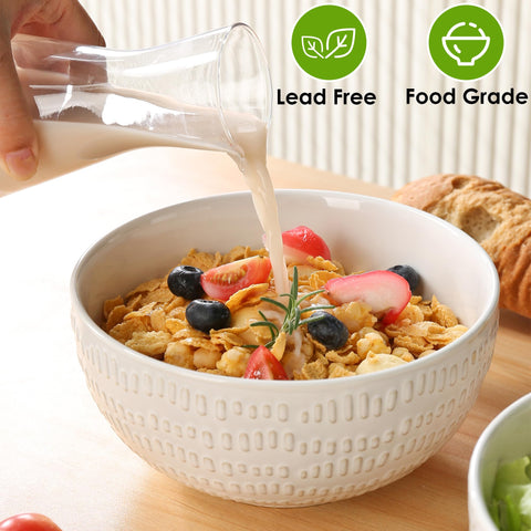 ARRADENS tazones grandes 6,7 pulgadas para sopa o cereal.