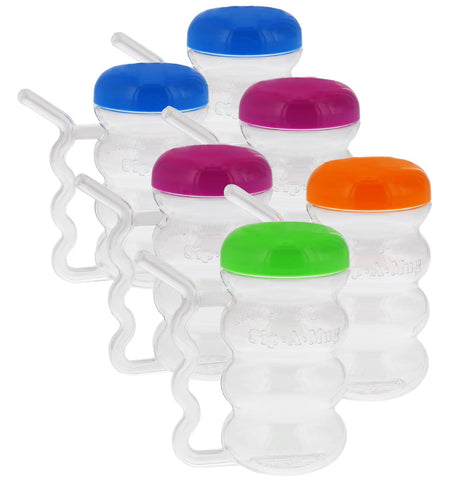 Arrow Home Products Sip-A-Mug con manija y pajilla integrada para bebidas sin derrames