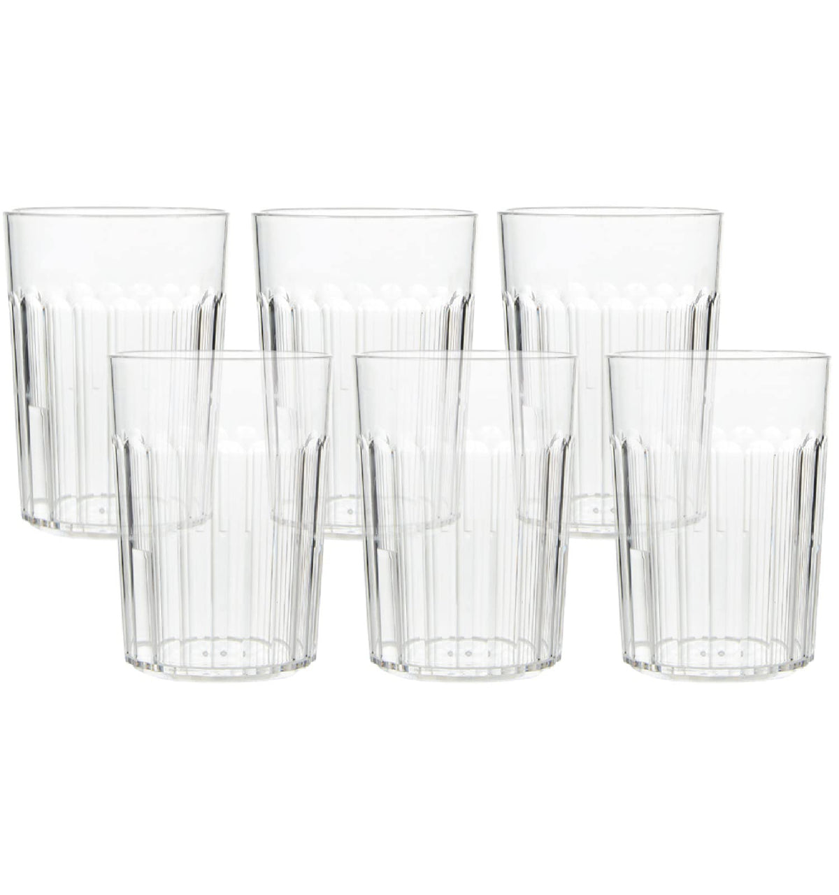 Arrow Home Products vasos plástico claros 10 oz, ideales para bebidas familiares.