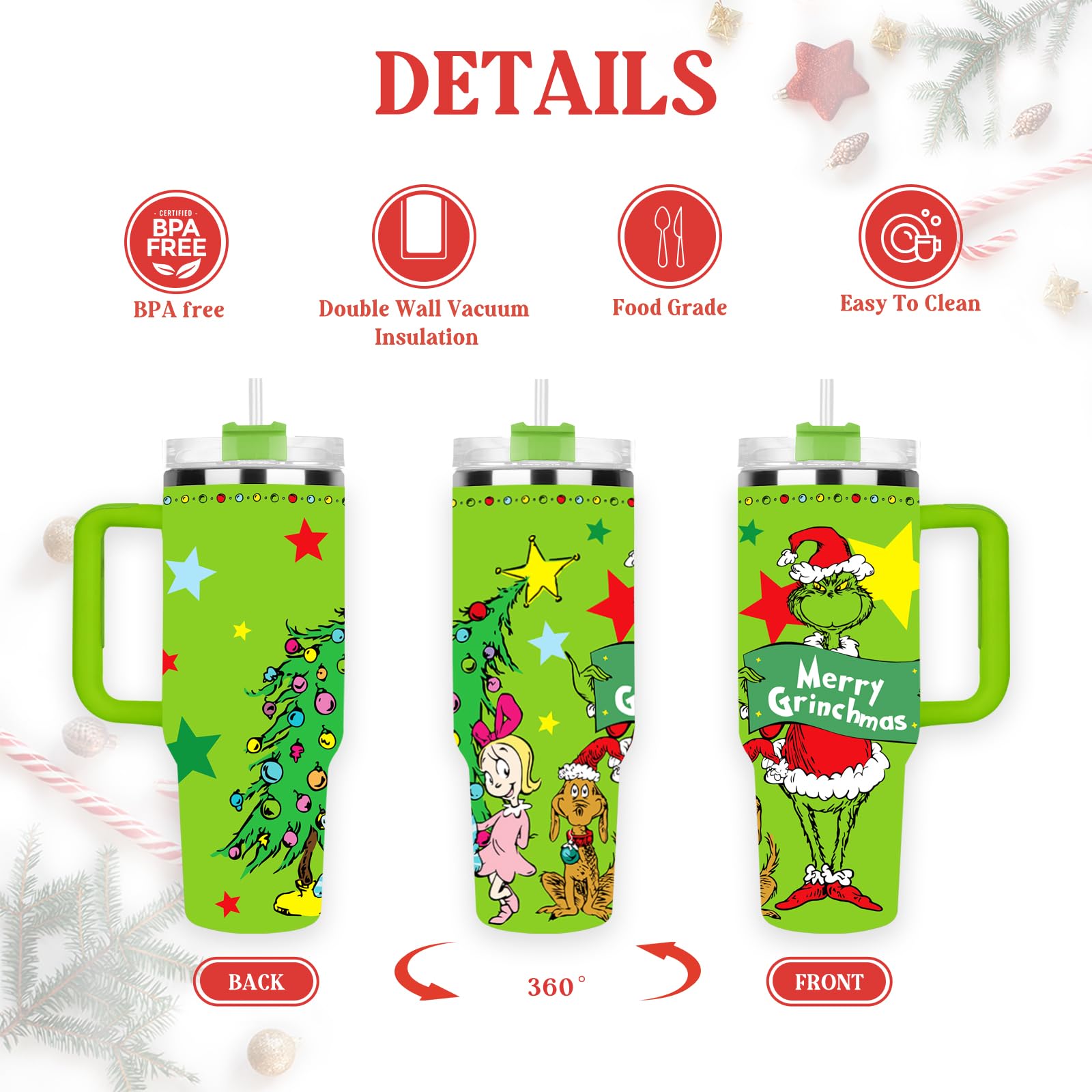Arsemica tumbler con tapa y pajilla incluidas para evitar derrames.