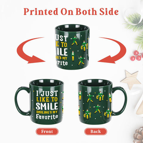 Taza Arsemica Buddy elfo con empaque regalo, perfecta para sorprender en fiestas