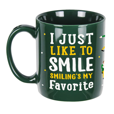Taza Arsemica Buddy elfo frente, ideal para desayunos festivos y humor diario
