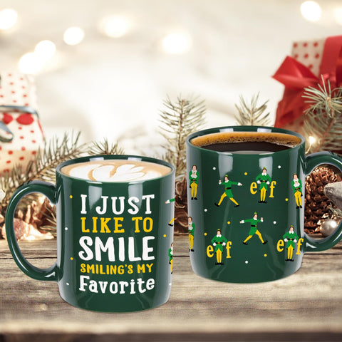 Taza Arsemica Buddy elfo, ideal para cafe matutino y momentos festivos
