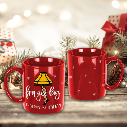 Decoración de mesa navideña con taza Arsemica