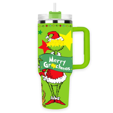 Arsemica tumbler Navidad 40 onzas: mantiene bebidas frías hasta 12 horas.
