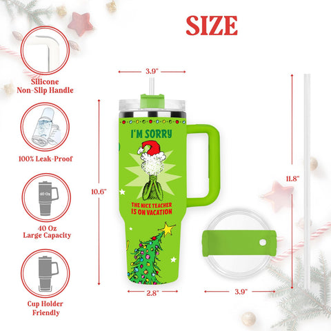 Arsemica Tumbler Navidad regalo para profesor, ideal para sorprender