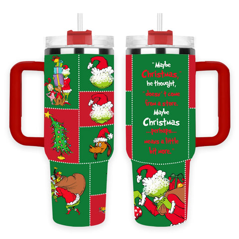 Arsemica vaso térmico navidad 40oz aislado: mantiene bebidas frías o calientes por horas.