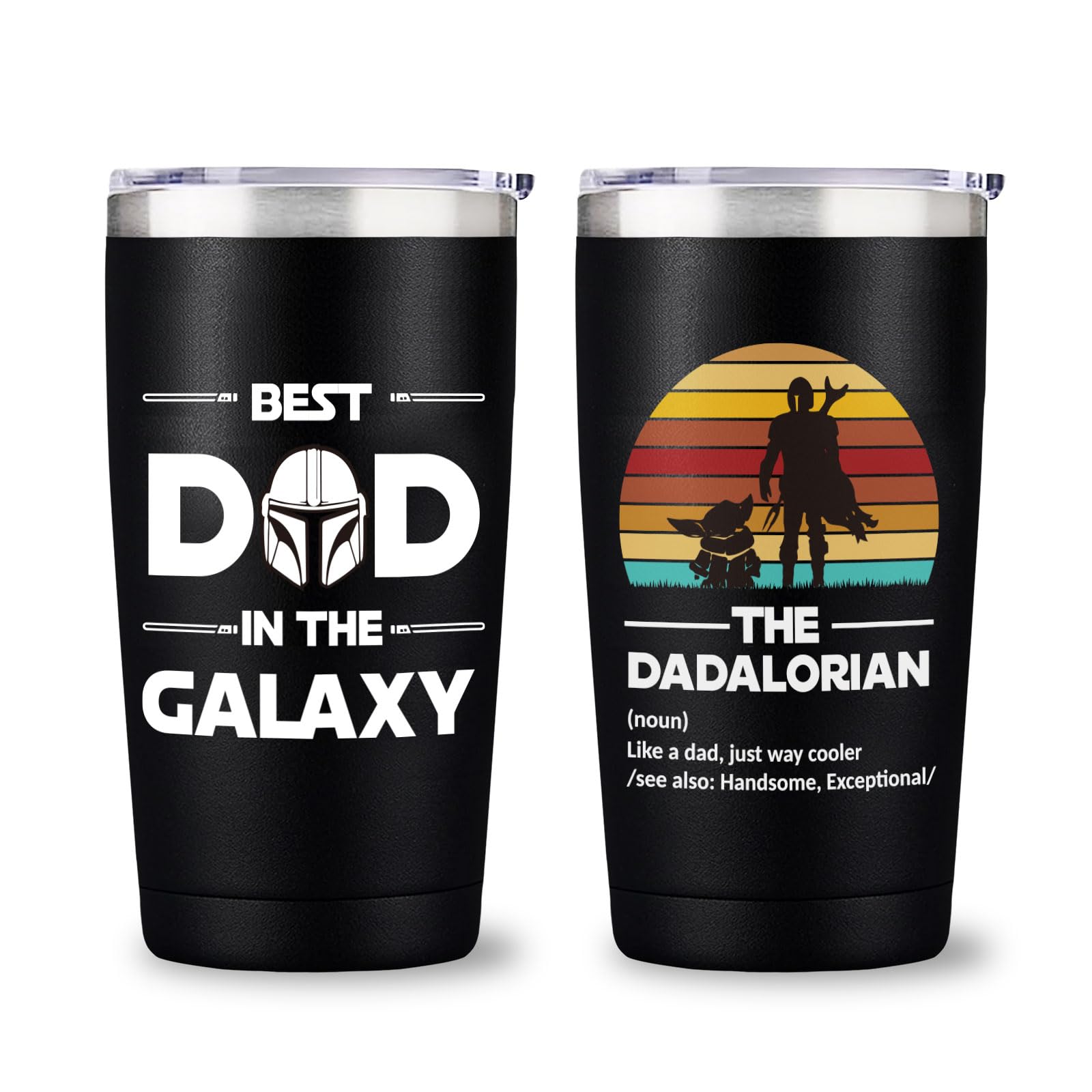 Arsemica vaso térmico de 20 onzas con tapa y pajita para papá.