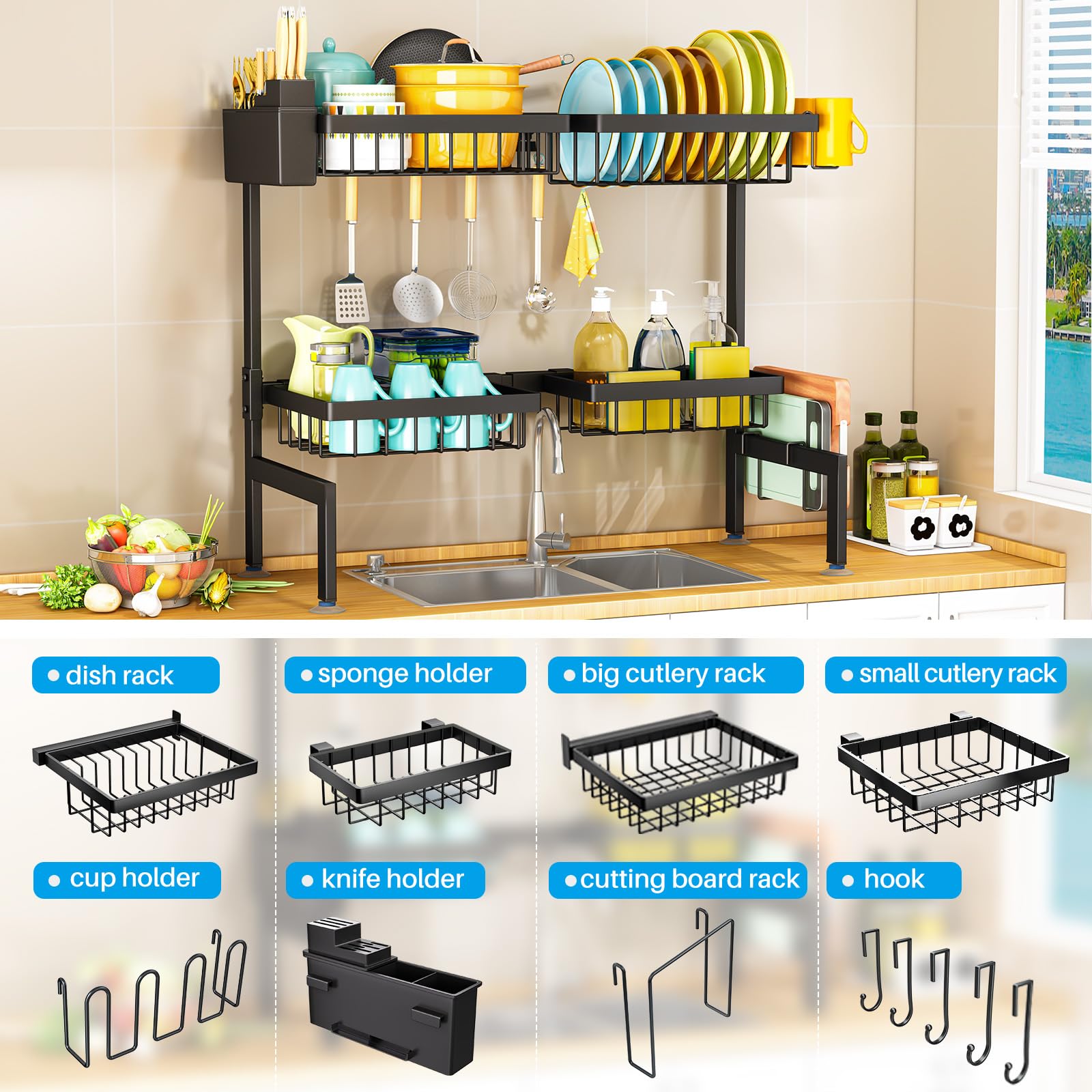 ARSTPEOE accesorios completos para escurridor ofrecen mayor funcionalidad diaria