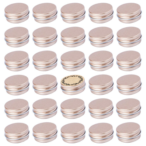 Art Secret tarro de aluminio con tapa rosca champán, 15 ml, ideal para almacenamiento.