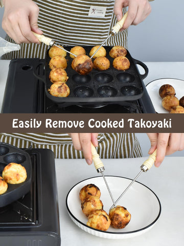 Artcome aguja para levantar takoyaki sin romper las bolas