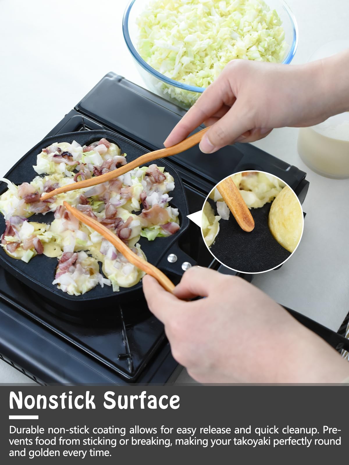 Aguja para sacar Takoyaki sin romper las piezas.