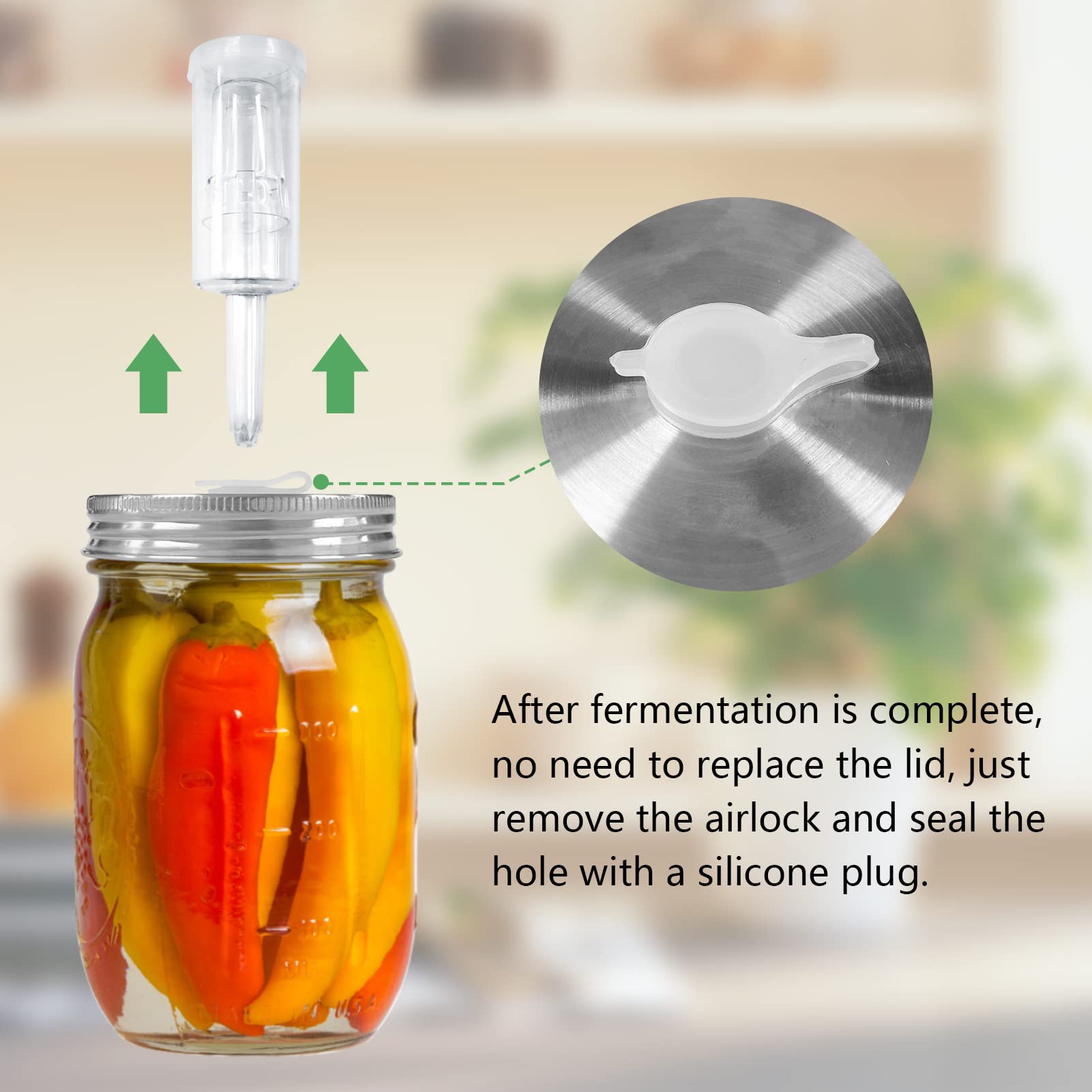 Artcome kit completo de fermentación para tarros boca ancha