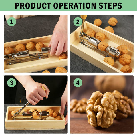Artcome mango de madera ergonómico, empuje cómodo para abrir cáscaras.