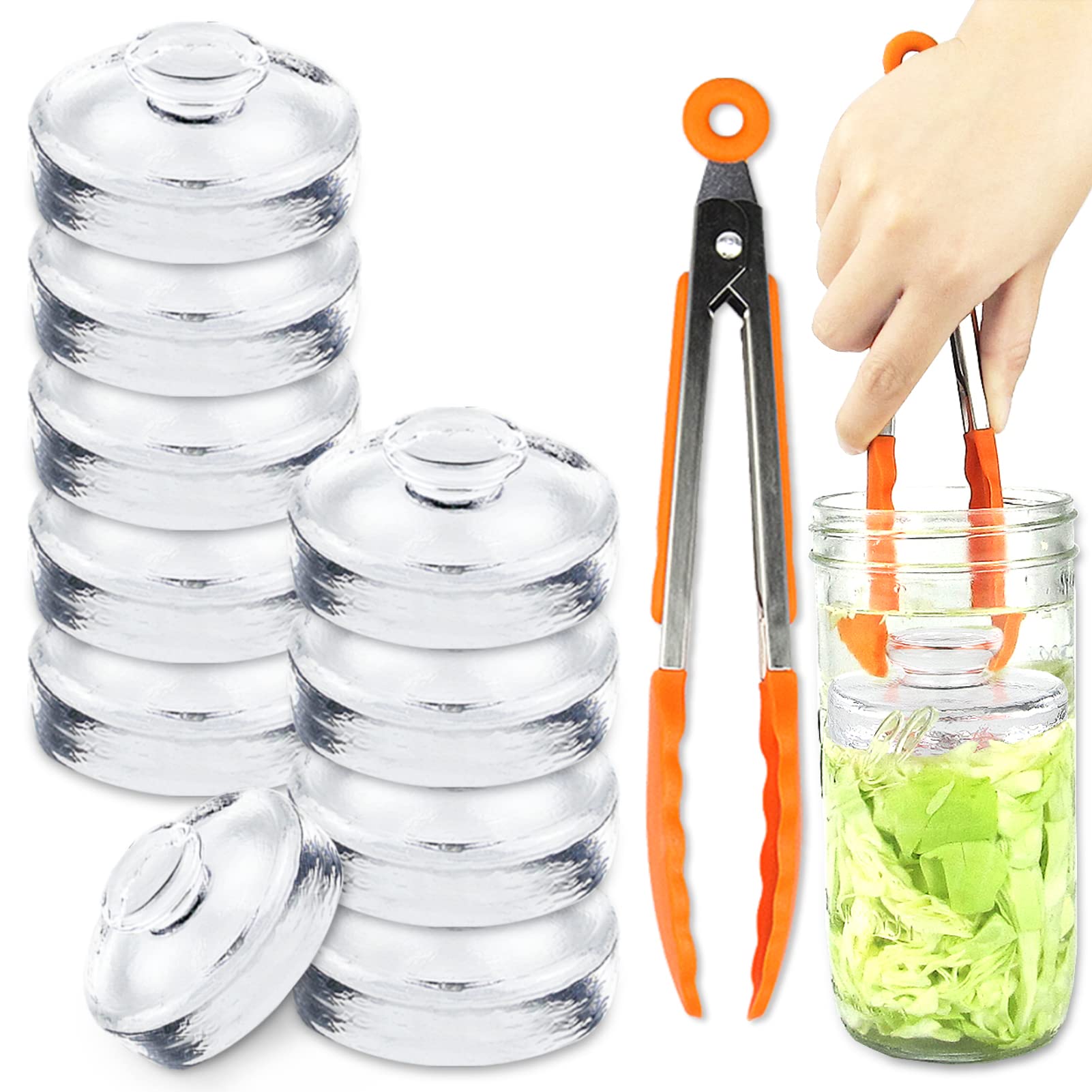 Artcome pesas de vidrio con agarre fácil para fermentación casera.