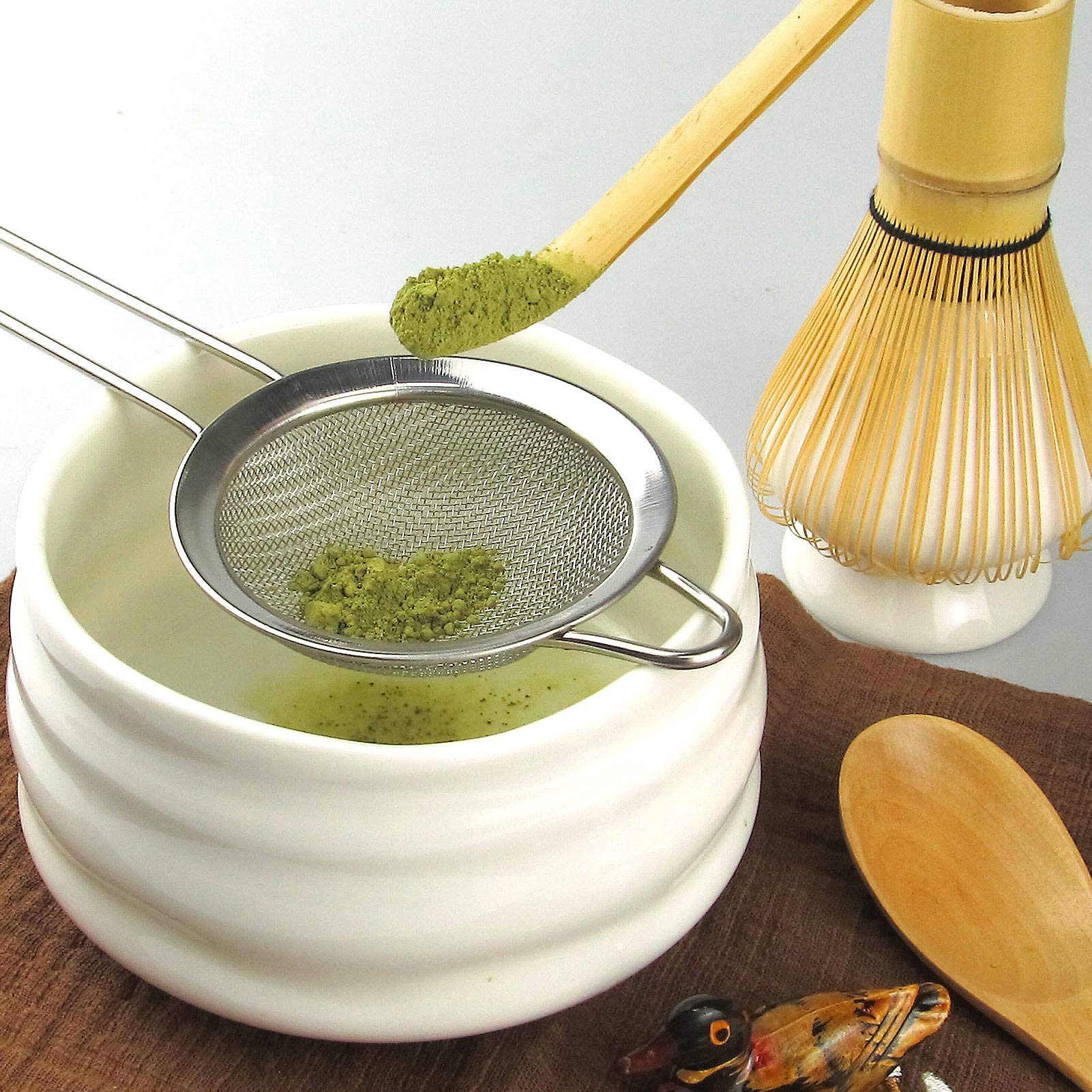 Artcome tazón de cerámica para servir el matcha con estilo