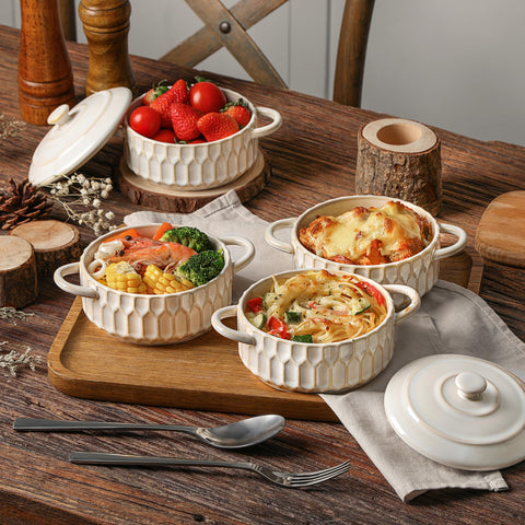 ArteBake mini cocotte cazoleta con mango ergonómico para transportar del horno a la mesa.