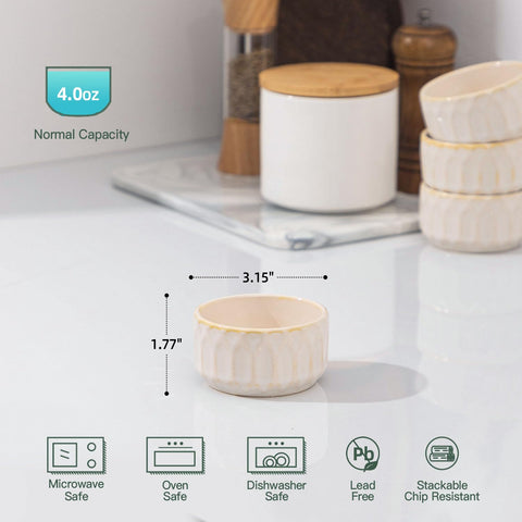 ArteBake ramequín 4oz pudin-souffle: uso versátil para hornear y servir