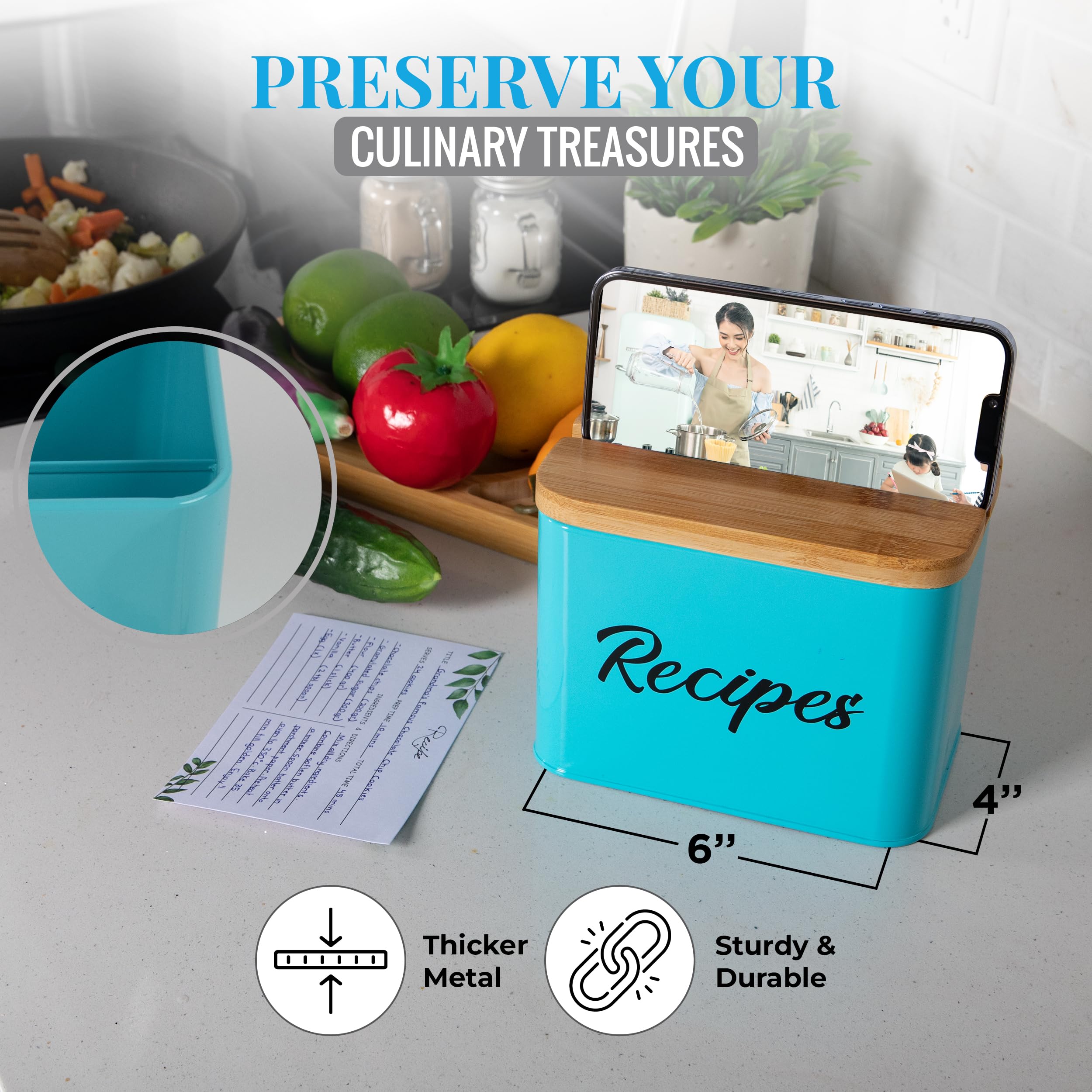 ArtEight tarjetas incluidas y divisores para organizar tus recetas