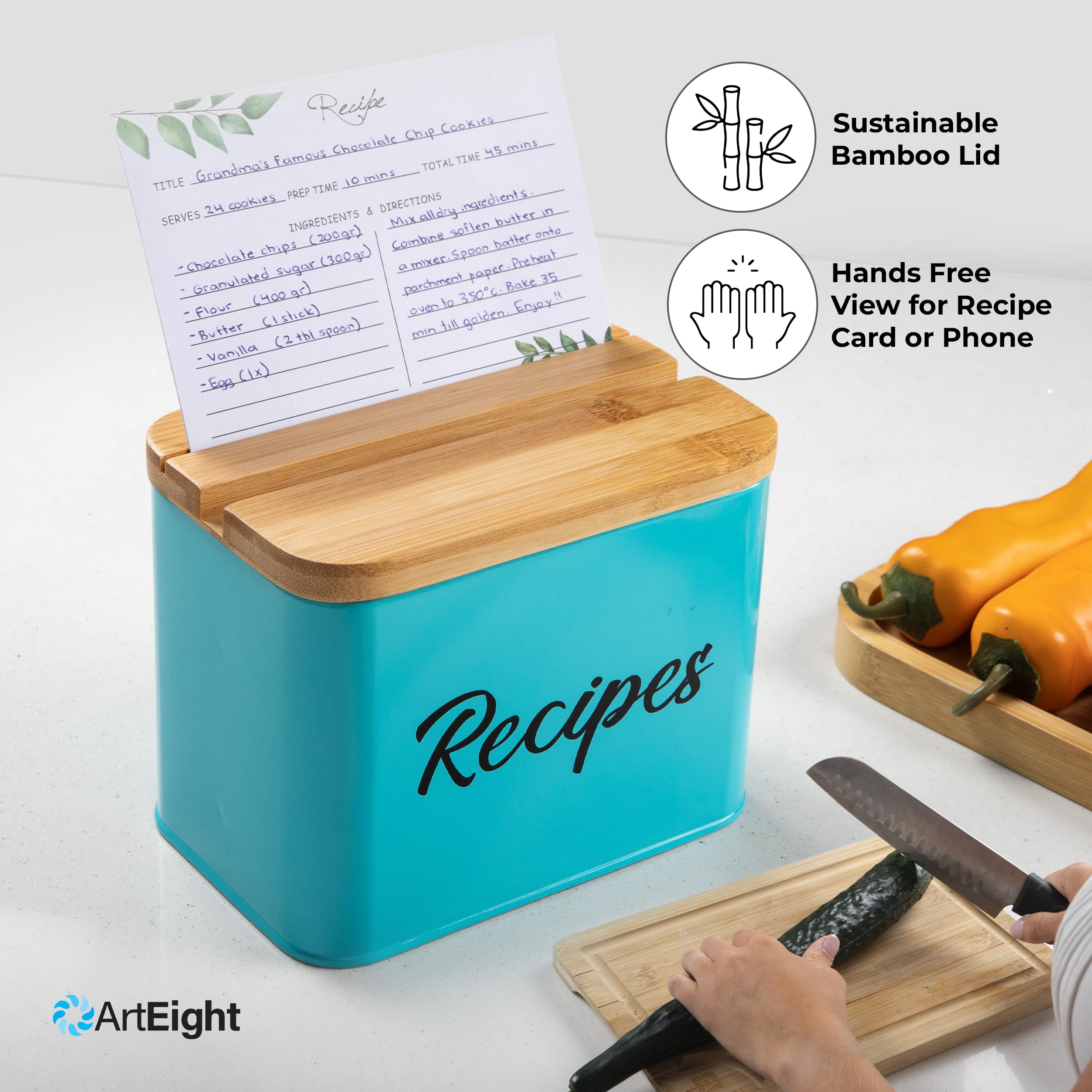 ArtEight caja blanca con color negro para diferentes estilos de cocina