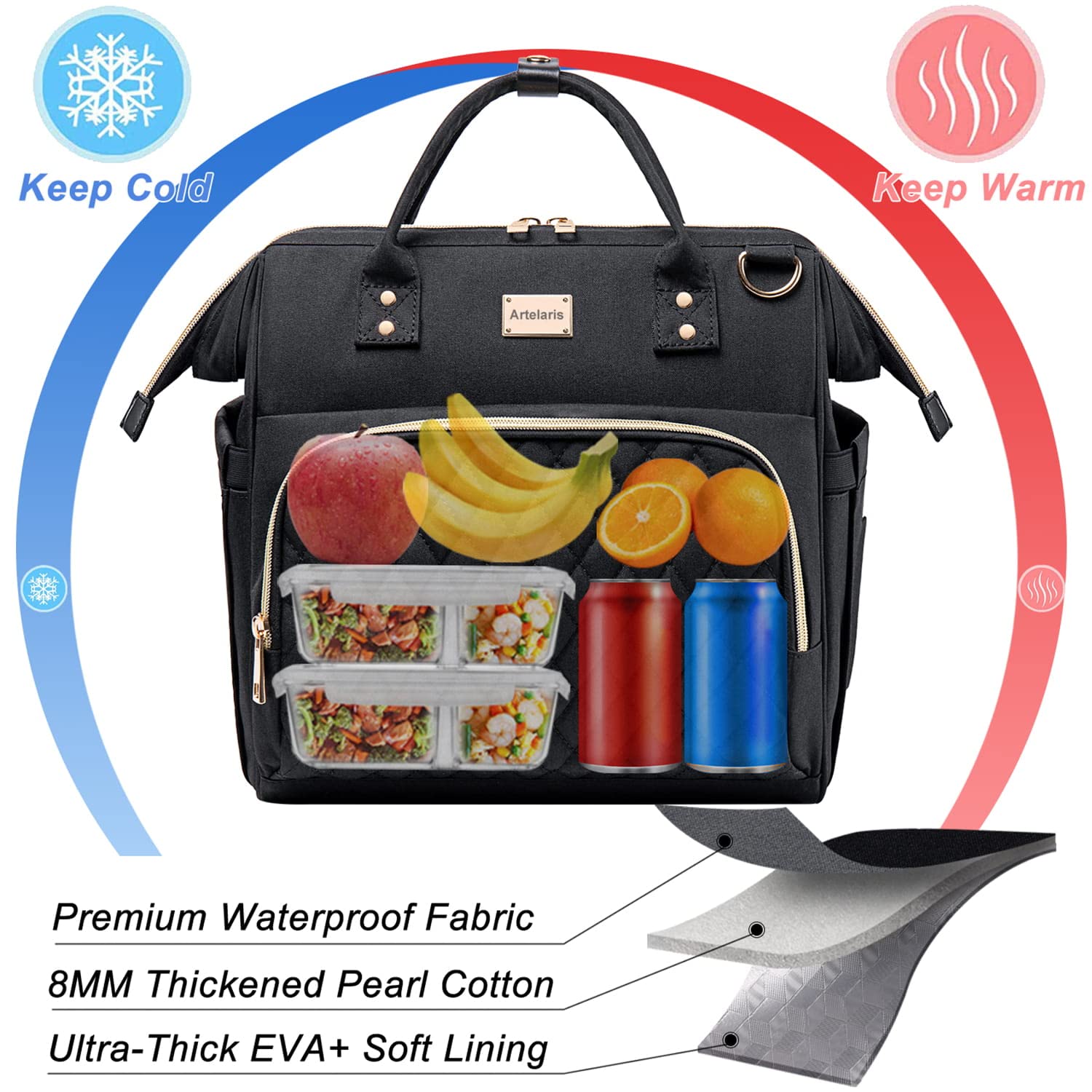 Artelaris bolsa a prueba de fugas, ideal para picnic