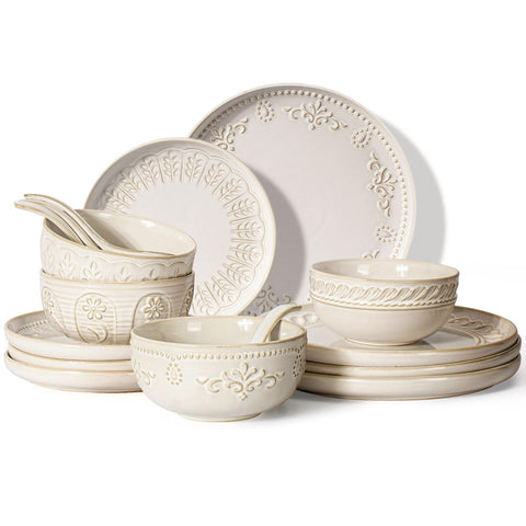 Artena platos y tazones 16 piezas para cenas familiares con estilo.