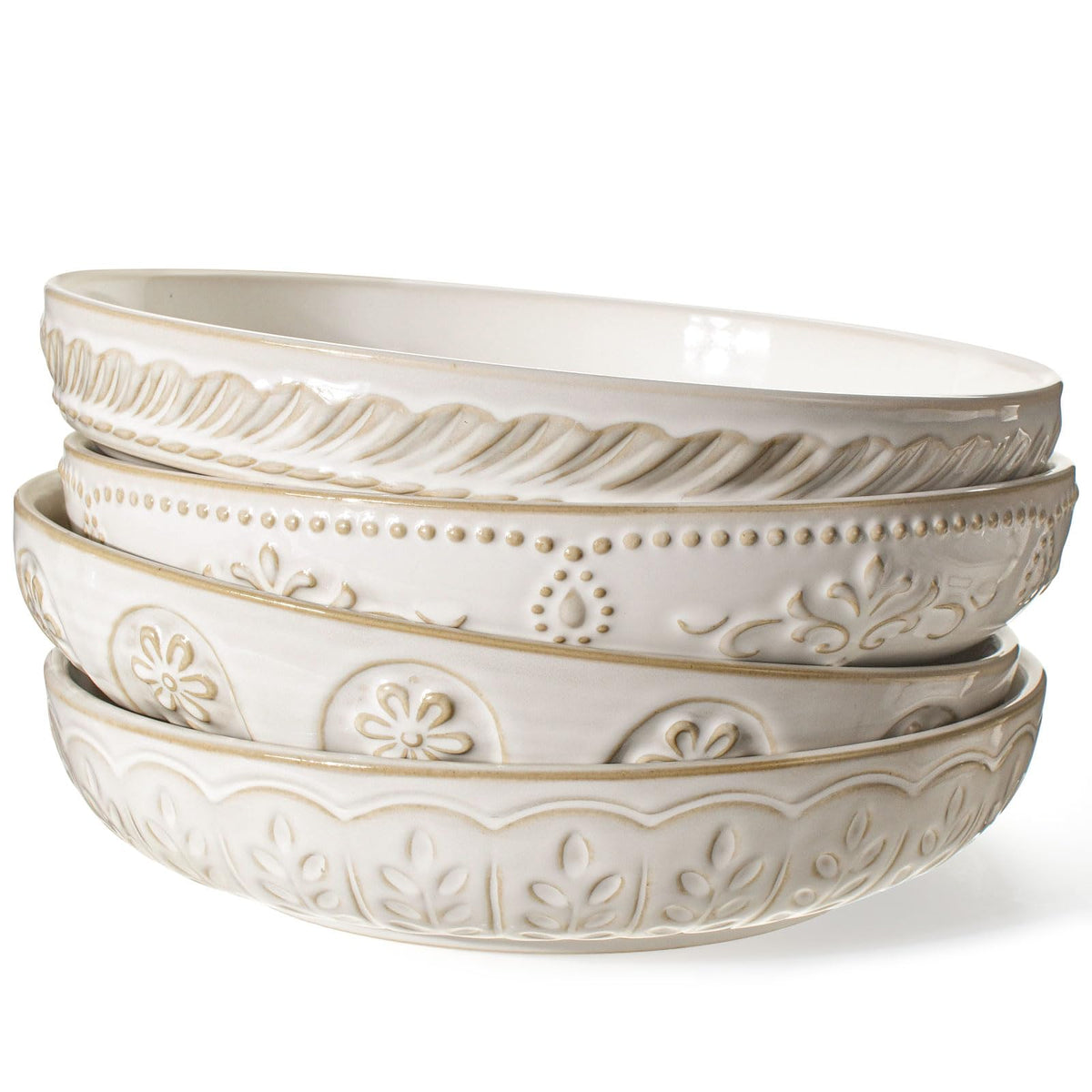 Tazones Artena para pasta 50 oz: porciones generosas y estilo.