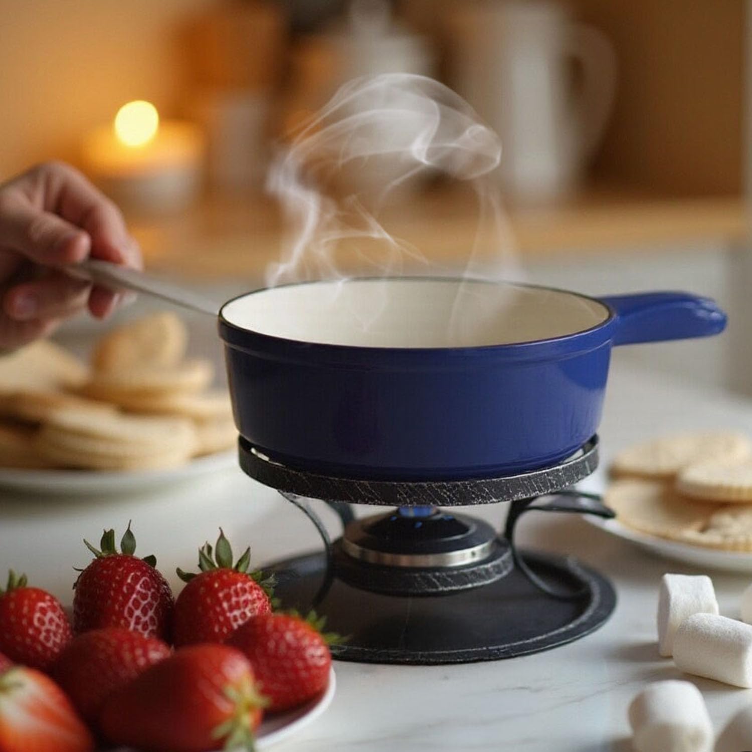 Artestia base estable para fondue en mesa