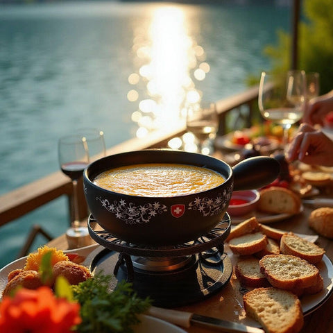 Seis tenedores de fondue Artestia listos para compartir