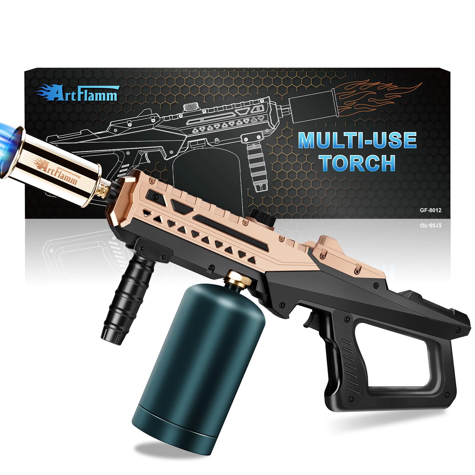ARTFLAMM Flame Thrower Gun en 24 pulgadas para sellar carnes con precisión